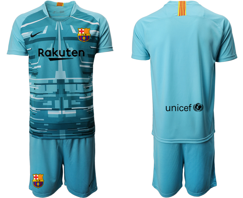 Men 2020-2021 club Barcelona blue goalkeeper Soccer Jerseys